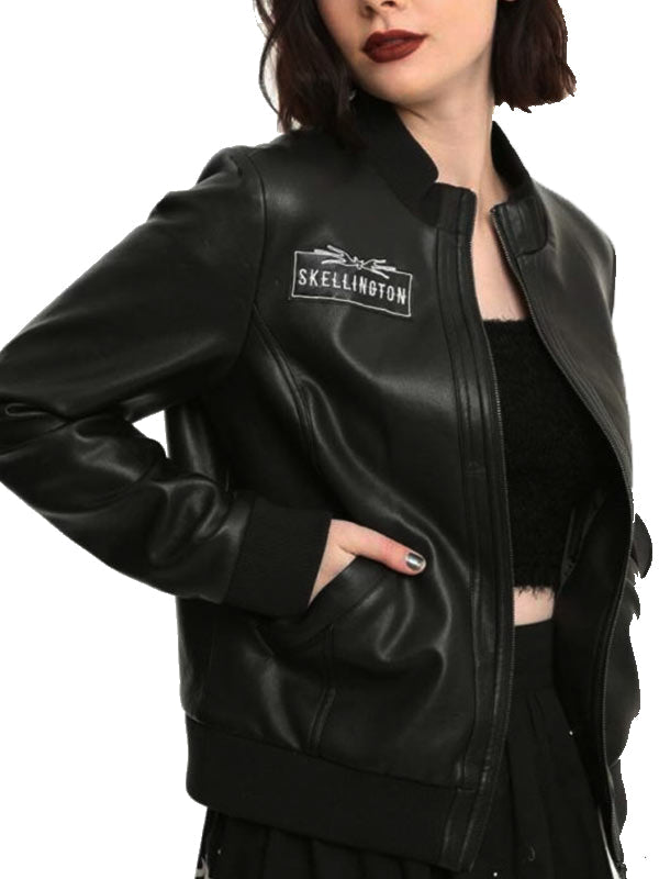 The Nightmare Before Jacket  Women's Leather Jacket  Ohio Leather Factory